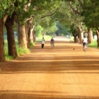 Gravel road near Sandema in Northern Ghana (2009)